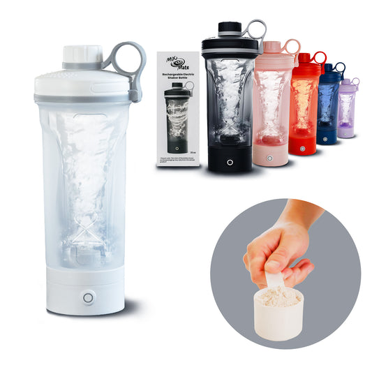 MixMate Electric Protein Shaker Bottle – USB C Rechargeable, Leak‑Proof Mixing